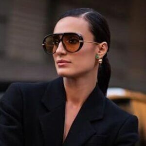 Vintage Oversized Aviator Sunglasses‎ Women